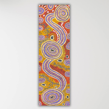 Load image into Gallery viewer, "Ngura" original Aboriginal painting by Audrey Brumby, 119cm x 36cm - authentic Indigenous Australian artwork
