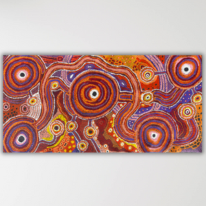 "Nguru Minyma Kutjara" Daisybell Kulyuru 122cm x 59cm