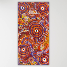 Load image into Gallery viewer, "Nguru Minyma Kutjara" original Aboriginal painting by Daisybell Kulyuru, 122cm x 59cm - authentic Indigenous Australian artwork
