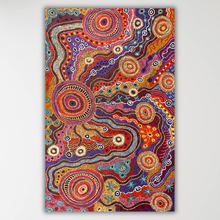 Load image into Gallery viewer, "Nguru Munu Kapi Tjukula" original Aboriginal painting by Audrey Brumby, 167cm x 106cm - authentic Indigenous Australian artwork
