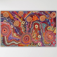 Load image into Gallery viewer, "Nguru Munu Kapi Tjukula" original Aboriginal painting by Audrey Brumby, 167cm x 106cm - authentic Indigenous Australian artwork
