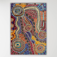 Load image into Gallery viewer, "Nguru Munu Tjukula" original Aboriginal painting by Audrey Brumby, 143cm x 100cm - authentic Indigenous Australian artwork
