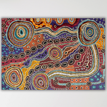 Load image into Gallery viewer, "Nguru Munu Tjukula" original Aboriginal painting by Audrey Brumby, 143cm x 100cm - authentic Indigenous Australian artwork

