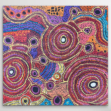 Load image into Gallery viewer, "Nguru Minyma Kutjara" Daisybell Kulyuru 62cm x 58cm original Aboriginal art
