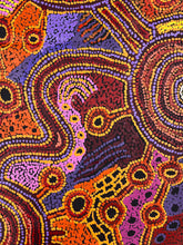 Load image into Gallery viewer, "Nguru Minyma Kutjara" original Aboriginal painting by Daisybell Kulyuru, 97cm x 83cm - authentic Indigenous Australian artwork
