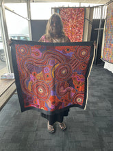 Load image into Gallery viewer, "Nguru Minyma Kutjara" original Aboriginal painting by Daisybell Kulyuru, 97cm x 83cm - authentic Indigenous Australian artwork
