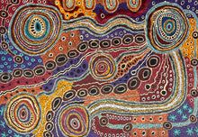 Load image into Gallery viewer, "Nguru Munu Tjukula" original Aboriginal painting by Audrey Brumby, 143cm x 100cm - authentic Indigenous Australian artwork
