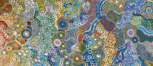 Load image into Gallery viewer, My Country Utopia Aboriginal art by Janet Golder Kngwarreye depicting connection to land and family through detailed composition
