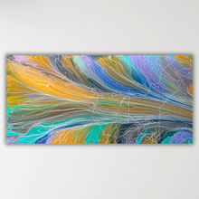 Load image into Gallery viewer, "Pantu (Salt Lake)" original Aboriginal painting by Janice Stanley, 181cm x 86cm - authentic Indigenous Australian artwork

