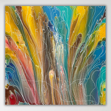 Load image into Gallery viewer, Janice Stanley APY artist Pantu original painting in bright contrasting colours
