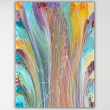 Load image into Gallery viewer, "Pantu (Salt Lake)" original Aboriginal painting by Janice Stanley, 97cm x 73cm - authentic Indigenous Australian artwork
