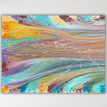 Load image into Gallery viewer, "Pantu (Salt Lake)" original Aboriginal painting by Janice Stanley, 97cm x 73cm - authentic Indigenous Australian artwork
