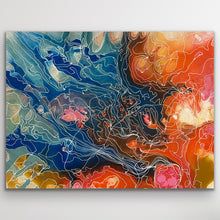 Load image into Gallery viewer, "Pantu (Salt Lake)" original Aboriginal painting by Janice Stanley, 103cm x 79cm - authentic Indigenous Australian artwork
