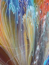 Load image into Gallery viewer, side view close up of "Pantu (Salt Lake)" Janice Stanley 117cm x 95cm
