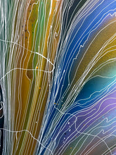 Load image into Gallery viewer, "Pantu (Salt Lake)" by Janice Stanley - alternate close-up detail, original Aboriginal painting

