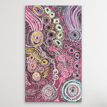 Load image into Gallery viewer, Pastel APY Lands Artwork pink, blue, yellow and purple
