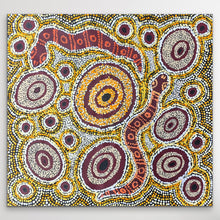 Load image into Gallery viewer, "Piltati" original Aboriginal painting by Margaret Wood, 60cm x 55cm - authentic Indigenous Australian artwork
