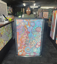 Load image into Gallery viewer, Aboriginal artwork by Rhoda Tjitayi photographed at Art by Farquhar Edwardstown gallery
