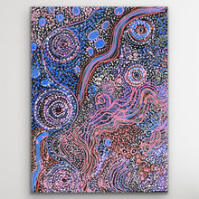 Load image into Gallery viewer, Aboriginal artwork Piltati Tjukurpa by Rhoda Tjitayi with vibrant story elements
