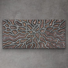 Load image into Gallery viewer,  Purchase Seed Dreaming by Marshall Jangala Robertson. Original Aboriginal dot painting with flowing composition and cultural meaning
