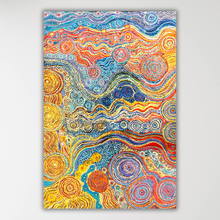 Load image into Gallery viewer, "Pututju" by Rhoda Tjitayi - vertical view of Aboriginal painting, 145cm x 98cm
