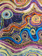 Load image into Gallery viewer, "Pututju (Caterpillar Dreaming)" original Aboriginal painting by Rhoda Tjitayi, 201cm x 83cm - authentic Indigenous Australian artwork
