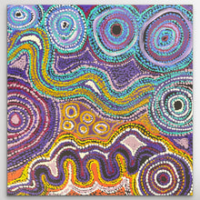 Load image into Gallery viewer, "Pututju (Caterpillar Dreaming)" original Aboriginal painting by Rhoda Tjitayi, 60cm x 59cm - authentic Indigenous Australian artwork
