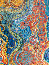 Load image into Gallery viewer, "Pututju" Aboriginal painting by Rhoda Tjitayi - alternate close-up detail

