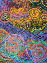 Load image into Gallery viewer, "Pututju" by Rhoda Tjitayi - close-up detail, original Aboriginal painting
