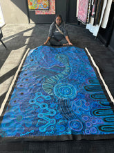 Load image into Gallery viewer, "Mamungari-Nya" by Renae Nakamarra Nelson - detail view of Aboriginal painting, 230cm x 148cm
