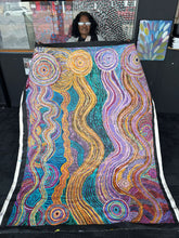 Load image into Gallery viewer, "Pututju" original Aboriginal painting by Rhoda Tjitayi, 198cm x 148cm - authentic Indigenous Australian artwork

