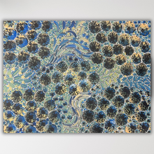 Load image into Gallery viewer, Rachael nambula original painting side view blues 
