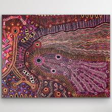 Load image into Gallery viewer, "Rainbow Serpent (Wanampi)" original Aboriginal painting by Debra Umala, 197cm x 151cm - authentic Indigenous Australian artwork
