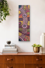 Load image into Gallery viewer, &quot;Minma Malilu&quot; Clarise Tunkin 119cm x 37cm displayed in modern living area above drawer.
