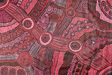Load image into Gallery viewer, Clarise Tunkin with original painting "Minyma Malilu" - Aboriginal artist

