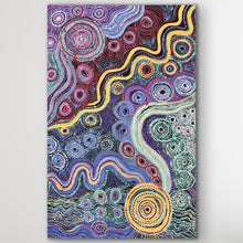 Load image into Gallery viewer, "Caterpillar Dreaming" by Rhoda Tjitayi - detail view of Aboriginal painting, 144cm x 94cm
