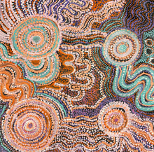 Load image into Gallery viewer, Detail of Piltati Tjukurpa, an original Indigenous dot painting by Rhoda Tjitayi
