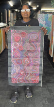 Load image into Gallery viewer, Aboriginal canvas Piltati Tjukurpa by Rhoda Tjitayi shown in gallery exhibition
