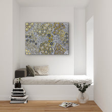 Load image into Gallery viewer, "My Country" Rochelle Bird Mbitjana 96cm x 129cm Authentic Aboriginal painting birds eye view of Utopia NT
