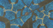 Load image into Gallery viewer, Close up of Bush Plum Aboriginal painting by Roseanne Morton showing dot clusters
