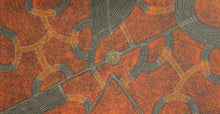 Load image into Gallery viewer, Close up of Bush Plum painting by Roseanne Morton highlighting dot patterns
