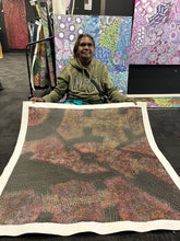 Load image into Gallery viewer, Roseanne holding Bush Plum painting
