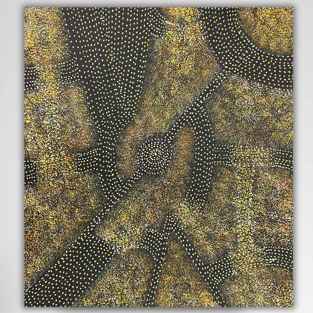 Bush Plum green and brown tones by Roseanne Morton