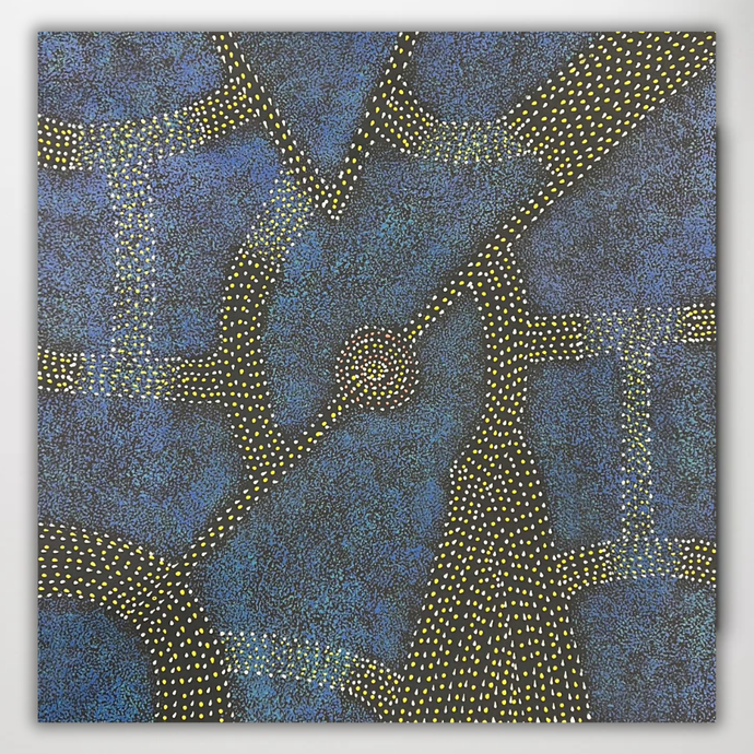 Blue Bush Plum by Roseanne morton 60cm x 61cm 