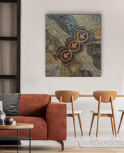 Load image into Gallery viewer, &quot;Emu Dreaming&quot; Roxanne Napaljarri Collins 100cm x 88cm
