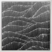 Load image into Gallery viewer, small Black and white sand dunes by Indigenous artist debbie brown Napaljarri
