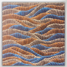 Load image into Gallery viewer, Sand Dunes by Debbie Napaljarri with land and sea colours
