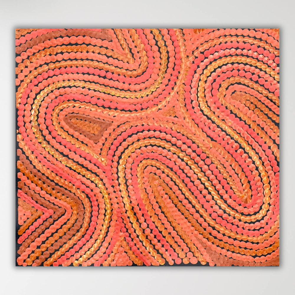 "Sand Dunes (Tali)" Gwenda Turner Nungurrayi 34cm x 31cm
