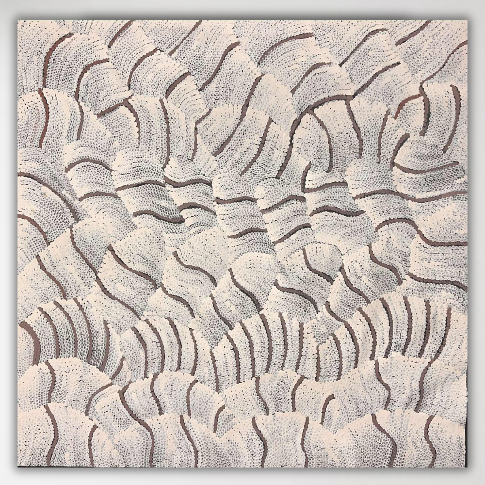 "Sand Dunes (Tali)" Maureen Nampijinpa Hudson 92cm x 92cm