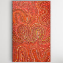 Load image into Gallery viewer, "Sand Dunes (Tali)" by Gwenda Turner Nungurrayi - detail view of Aboriginal painting, 180cm x 116cm
